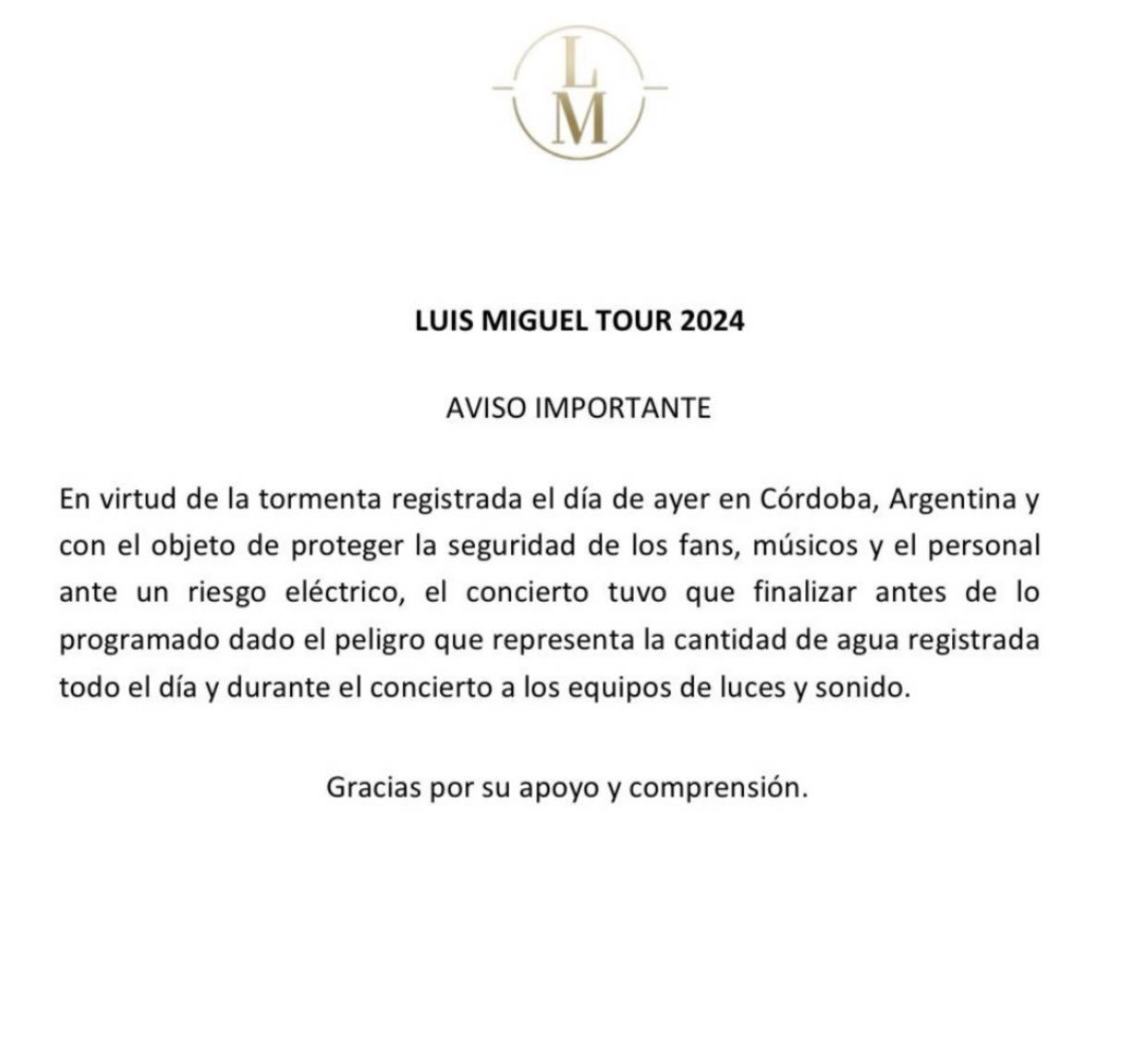 Luis Miguel en polémica: Fans en el concierto denuncian "estafa"