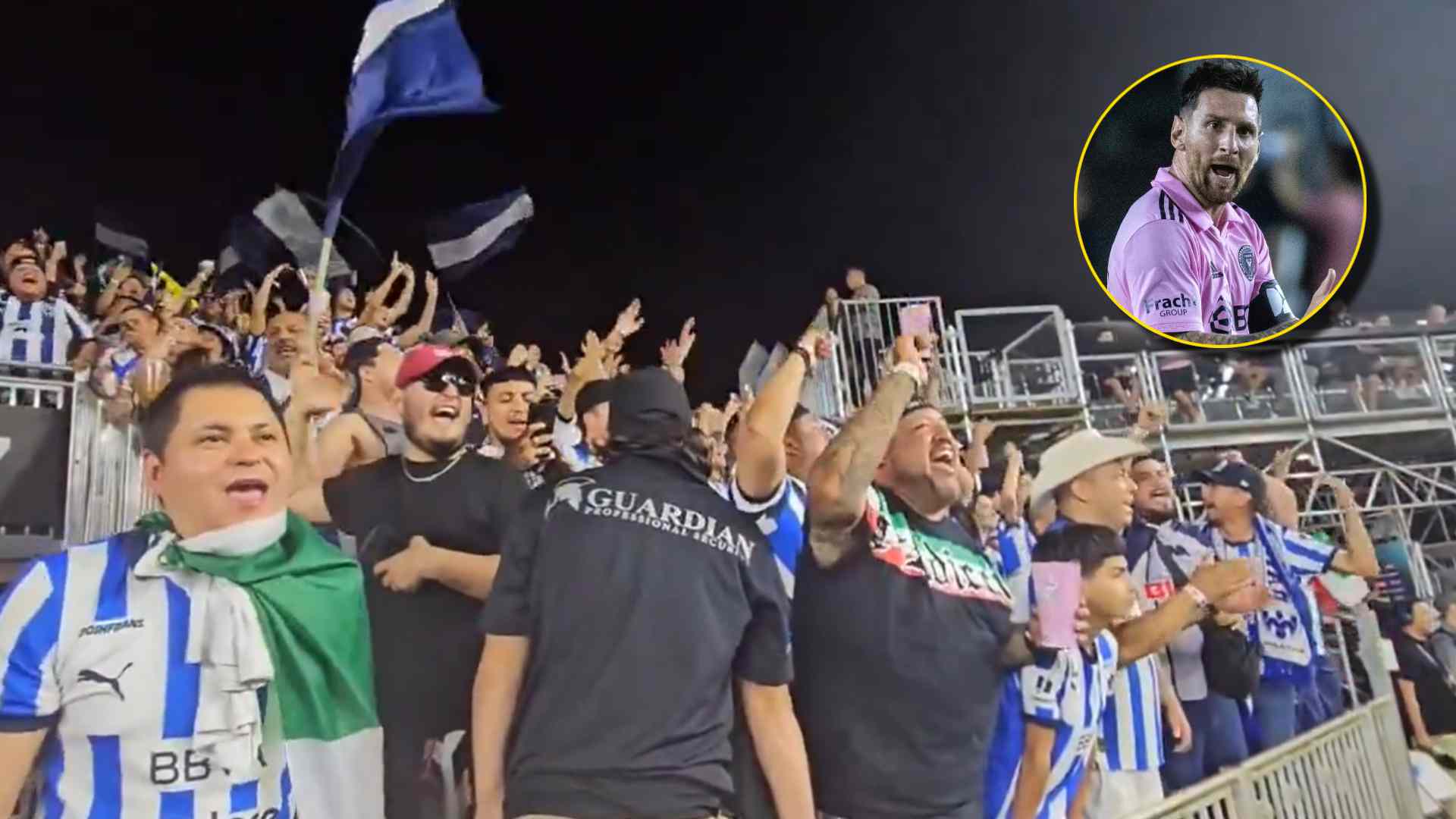 Hinchas del Monterrey se burlan de Messi