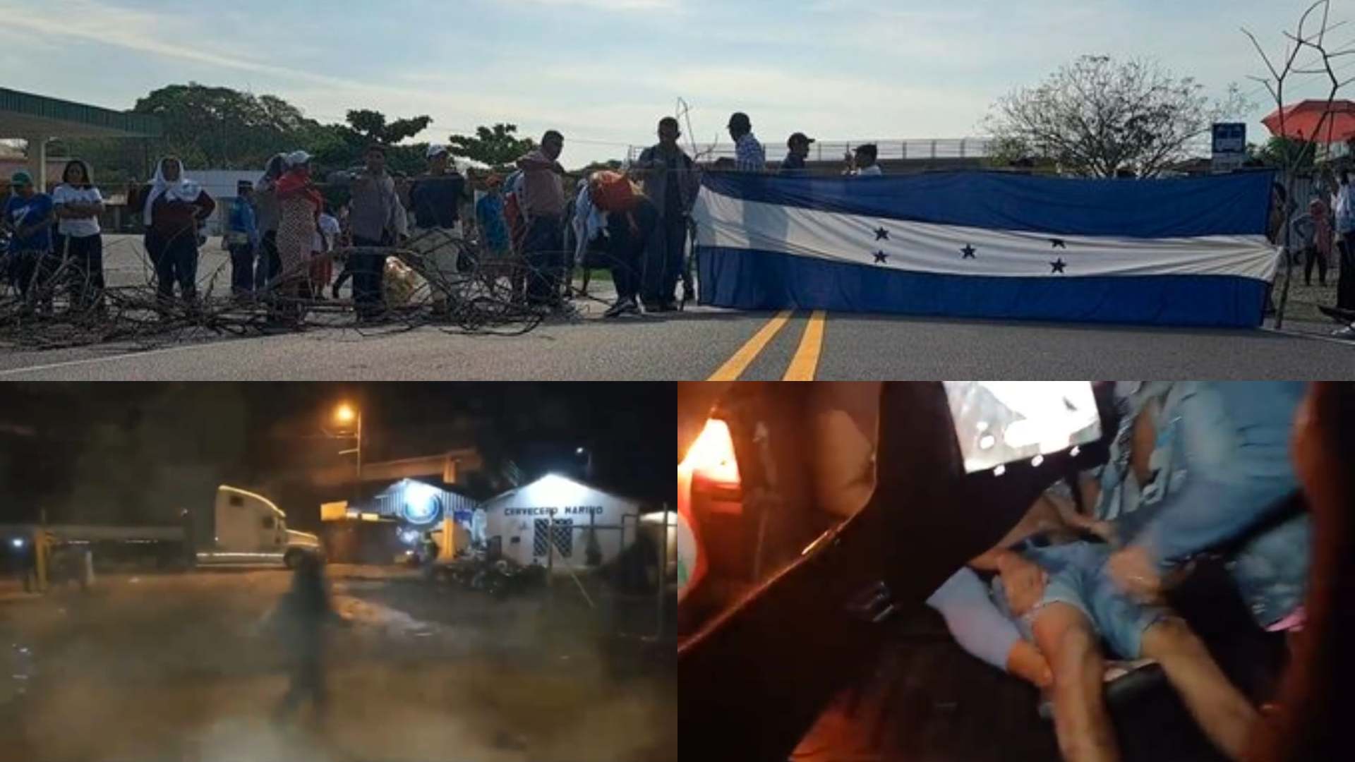 Protesta en El Triunfo termina en violento enfrentamiento