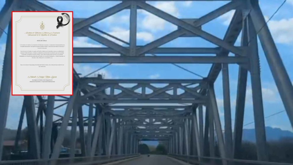 Honduras lamenta fallecimiento de ingeniero japonés mientras trabajaba en un puente en Valle