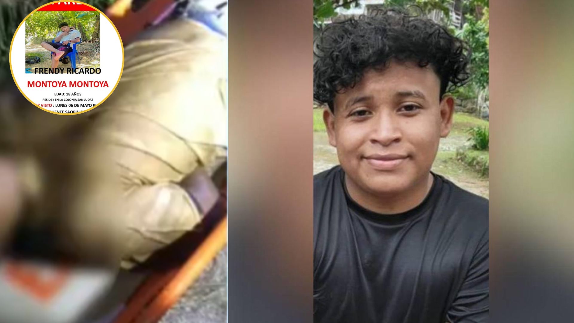 Atado de manos y pies encuentran a joven de 18 años desaparecido en La Ceiba